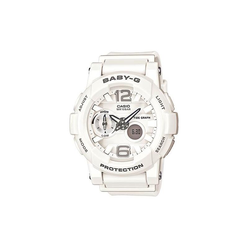 

Casio BABY-G theme series casual fashion trend sports watch quartz movement rubber strap Japanese and Korean watch women s watch white BGA-180-7B1 білий