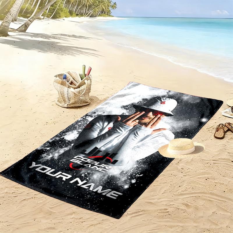 Name Custom Jul album Print Beach Towel, Large Soft Quick Dry Towel for Beach Camping Swimming