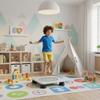 Mini-Trampolin für Kinder Tragbar Indoor Rechteckig Kinder Sprungmatte