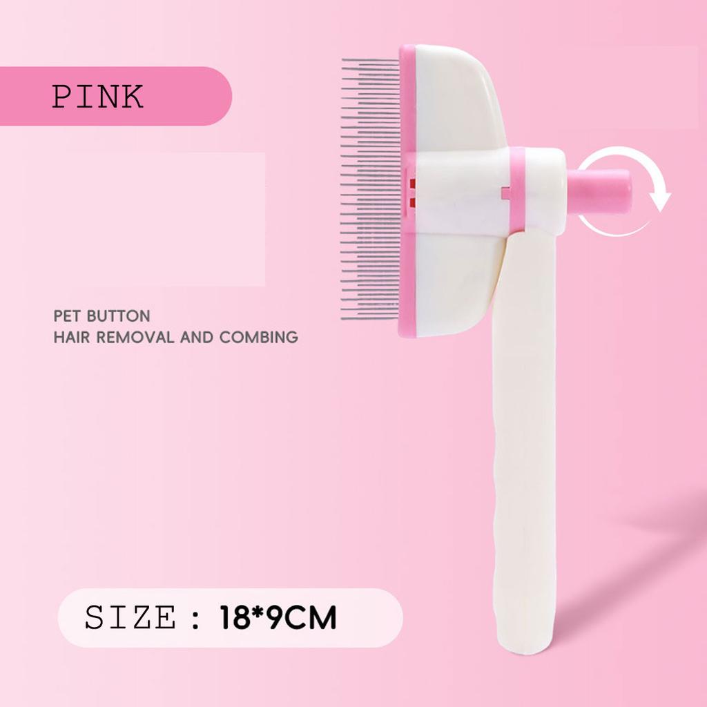 Pet Hair Removal Comb Flea Comb, Multifunctional Cat & Dog Brush Grooming Brush Supplies for Detangling Thinning and Shedding
