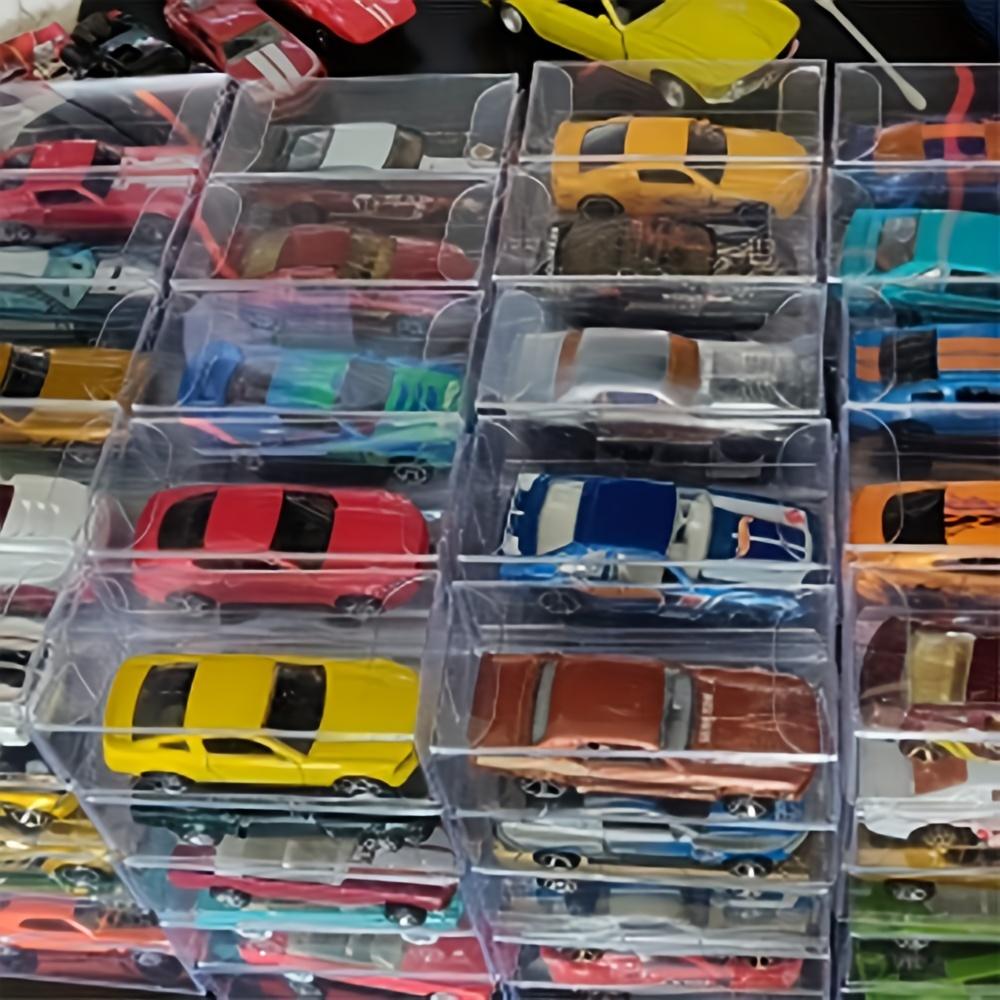 10pcs Car Toy Dustproof Box Display Protection Box Transparent PVC Car Display Box Car Storage Boxes Transparent