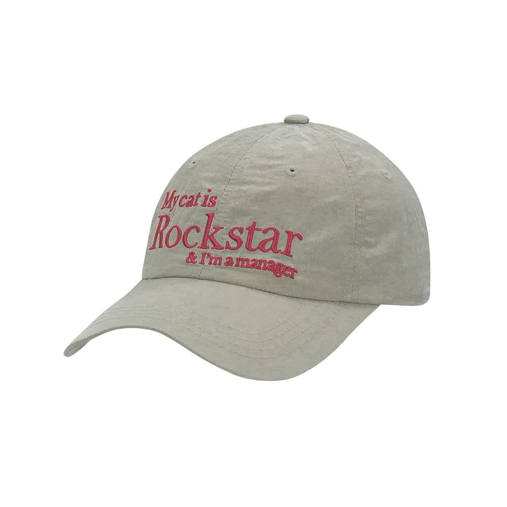 JOEGUSH Rockstar Cat Nylon Cap (Beige)