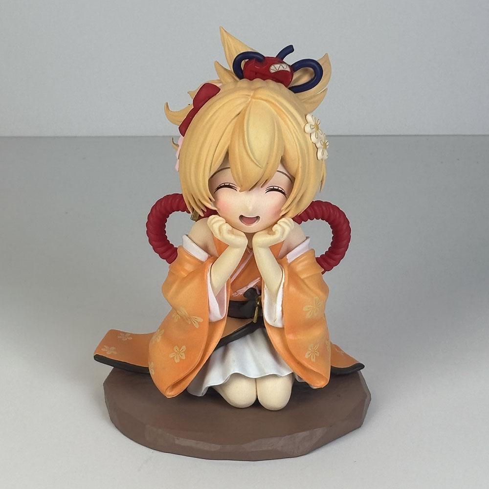 14cm Genshin Impact Yoimiya Q Ver. PVC Action Figure Anime Figure Cute Smiling Face Statue Collection Kids Doll Gift