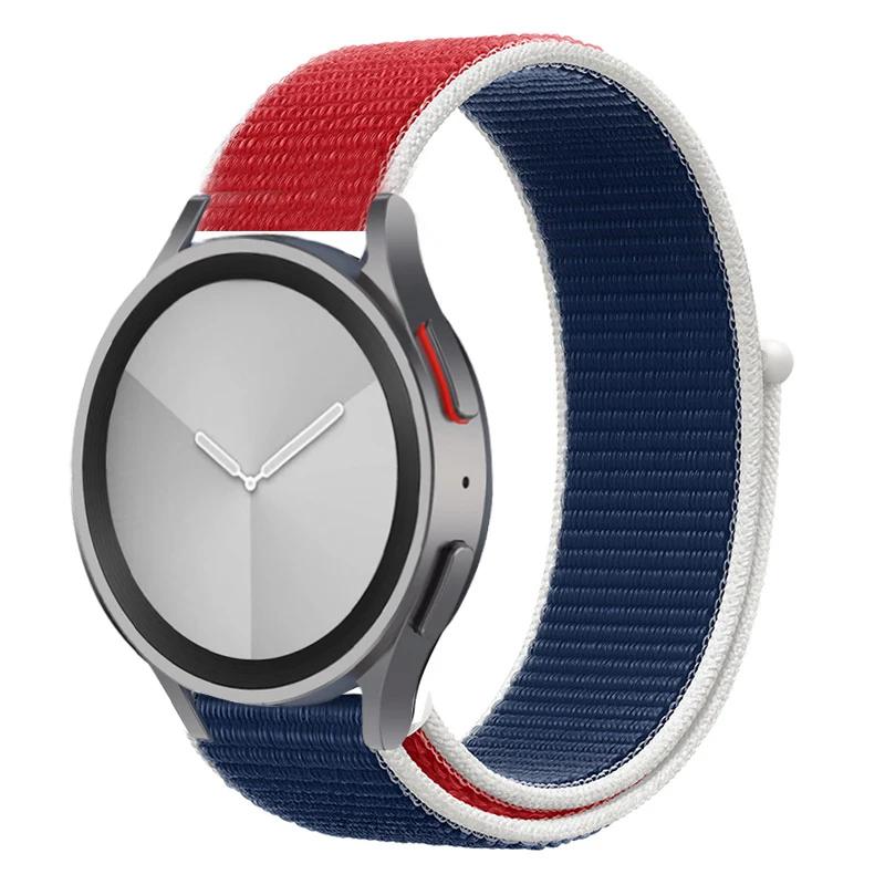 Nylonový smyčkový pásek pro Samsung Galaxy Watch 6/5/pro/4/Classic/active 2 43-47-44mm 20mm/22mm sportovní náramek huawei gt 4/2/e/3 pásek