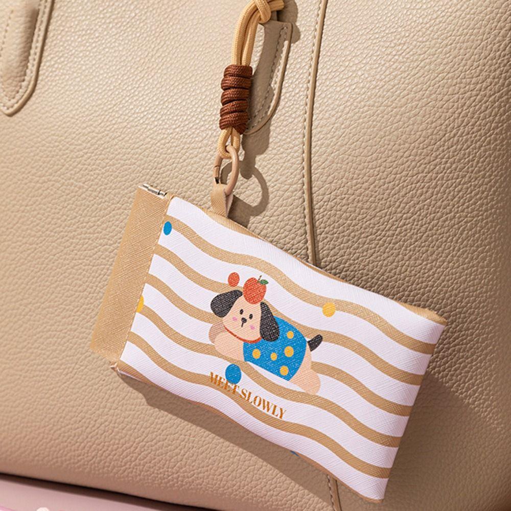 2Pcs Waterproof Self-closing Glasses Storage Bag Cartoon Portable Eyeglass Pouch  Female