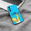 Simpsons-Funny Cartoon Phone Case For Samsung Galaxy A73,A71 A72,A70,A53,A52,A51,Soft Silicone Black Cover