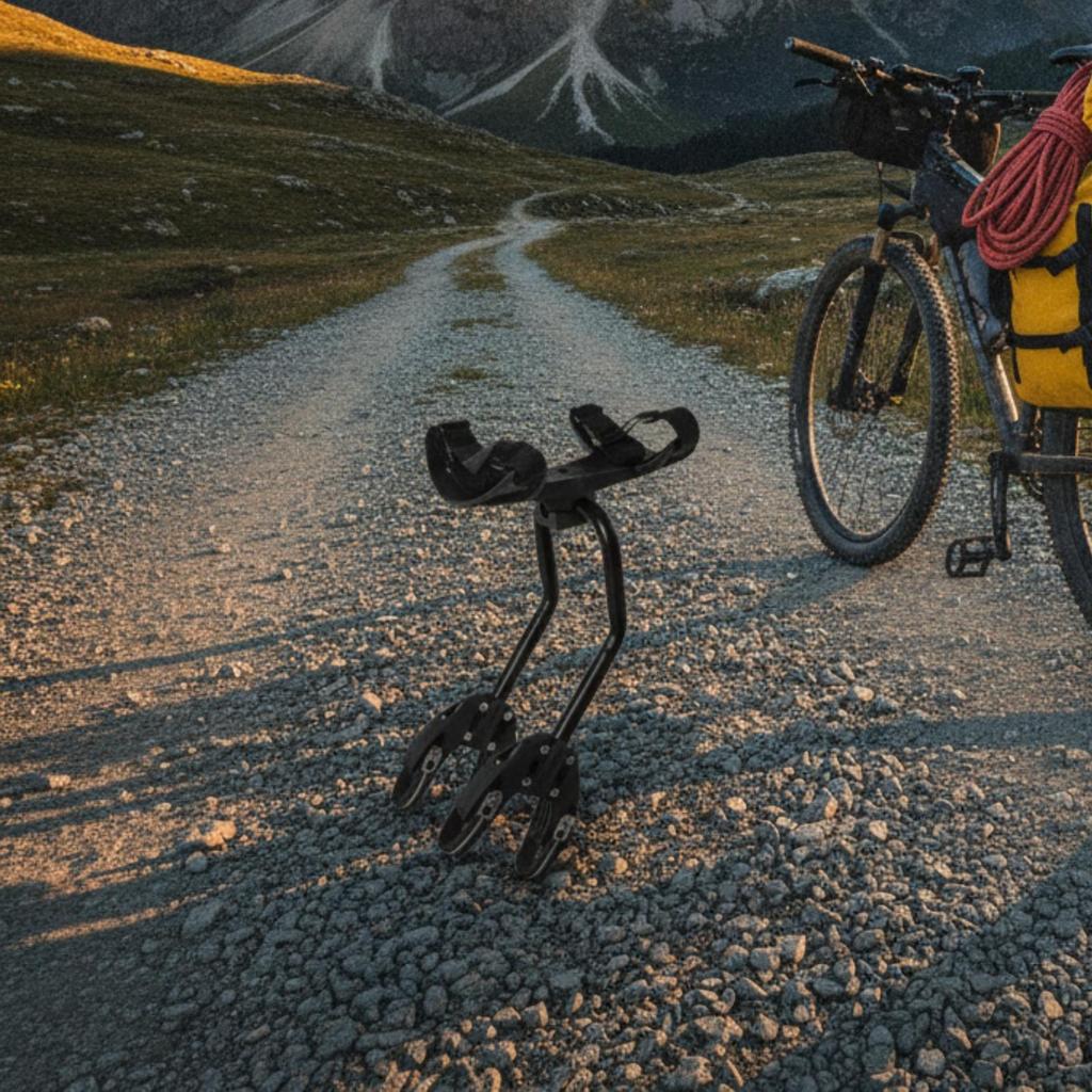 Fahrrad-Gepäckträger mit Nylon-Plattform Stabiles Heckgepäck Verstellbarer Träger