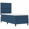 Boxspring bed with headboard Blue 80 x 200 cm Fabric