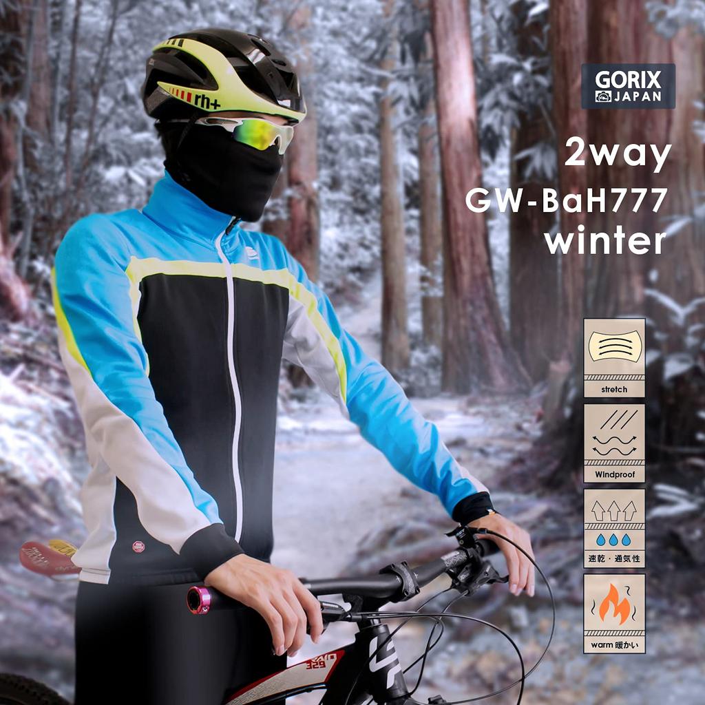 Gorix Neck Warmer and Face Cover for Winter Cycling and Road Bikes Cold Neck Scarf Stylish Half Balaclava for Outdoor and Sports [Warm, Fleece-Lined,