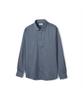 NOTIG Poly-Blend Solid Shirt Comfort Slim Fit Navy_Oka2Shdl202N1