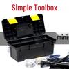 Large Industrial Grade Portable Hardware Toolbox - Durable, Thickened Plastic Organizer for Home, Car, or Electrician Use