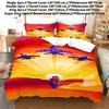 Modern Minimalist 3d Printed Bedding Set With Polyester Fabric And Flannel Weaving For Bedroom Decor