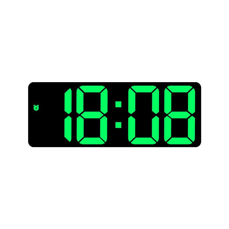 Modern Minimalist Led Digital Desk Clock With Multiple Alarms For Students And Home Office Use