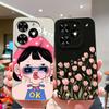 For Tecno Spark Go 2024 Casing Fashion Coconut Tree Liquid Silicone Soft TPU Shockproof Phone Cover For TecnoSpark Go 2024 Funda