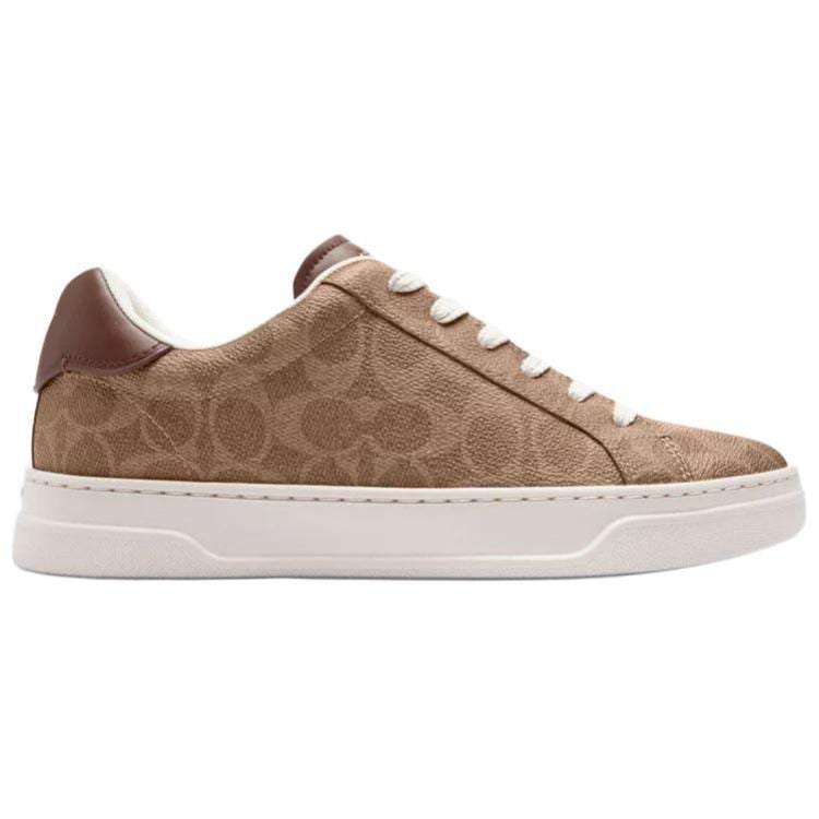 COACH Highline Leather Low top Skateboard Shoes Women's Brown CW970-XH9
