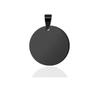 Round Stainless Steel Titanium Dog Tag Pendant with Laser Engraving