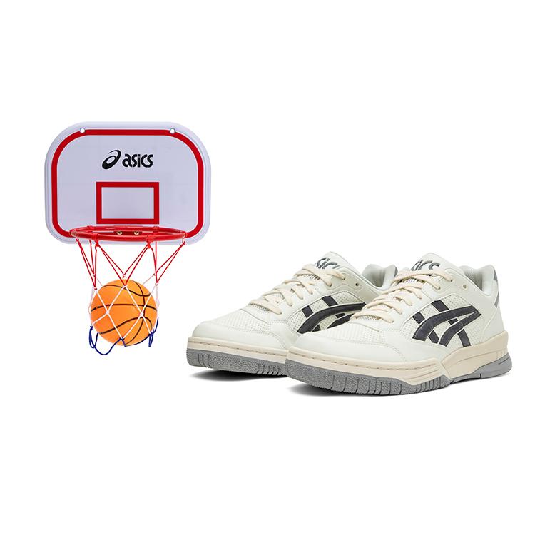 Asics Gel Spotlyte Vintage Basketball Shoes Unisex Low Top Stone Gray