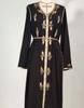 Vestido muçulmano de luxo, cor sólida, indústria pesada, strass, dubai, ramadã, manga comprida, abaya