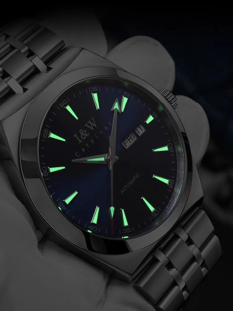 IW Top Brand Luxury Automatic Watch For Men Steel Mechanical Sport Waterproof Man Watches Miyota Movement Sapphire Mirror