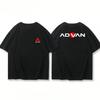 Japanese Advan Car Modified Wheel Graphic T-Shirt Unisex's Clothes Sweat Absorbent Breathable Unisex's And Wounisex's Motorcycle T-Shirts