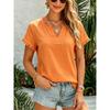 JPNTKY Women's Fashion Casual V-Neck Short Sleeve Blouses & Shirts