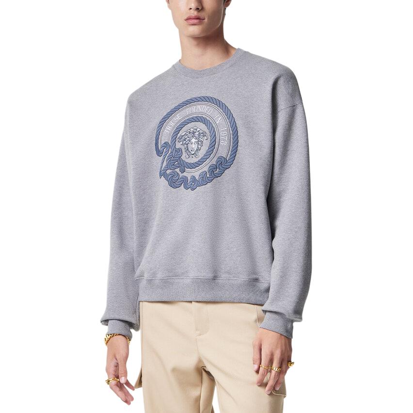 Versace Medusa-embroidered cotton sweatshirt 1013969-1A09916-1E100