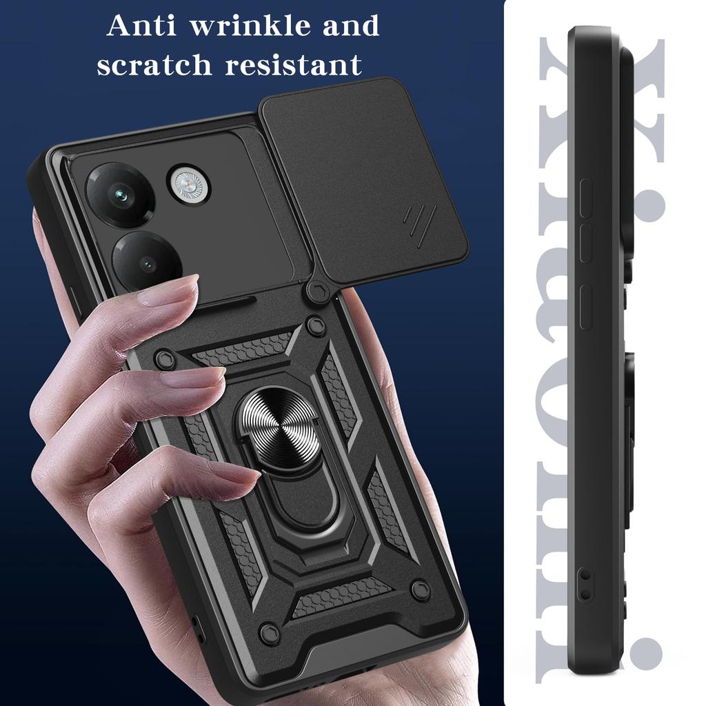For Mi Poco F7 F8 Ultra Armored Protective Shell With Magnetic Ring For Mi Poco M8 M7 F7 F6 Pro PhoneCase With Camera Protection
