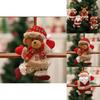 Charming Christmas Dolls Featuring Santa Snowman Elk Bear Perfect For Festive Tree Ornaments