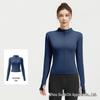 Giacca da Yoga da Donna Slim-Fit a Maniche Lunghe - Traspirante, ad Alta Elasticità, con Collo Alto, Top Fitness