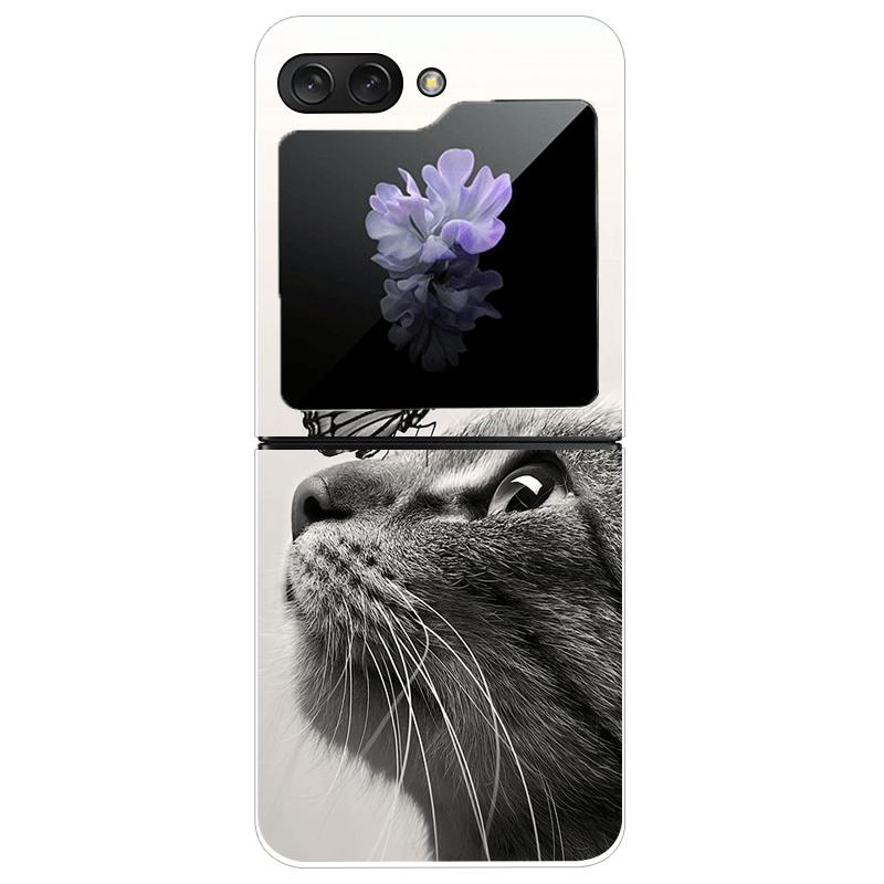 For Samsung Z Flip7 Cases Flip 7 Hard PC Transparent Phone Cover For Samsung Galaxy ZFlip 7 Cool Luxury Clear Shockproof Case