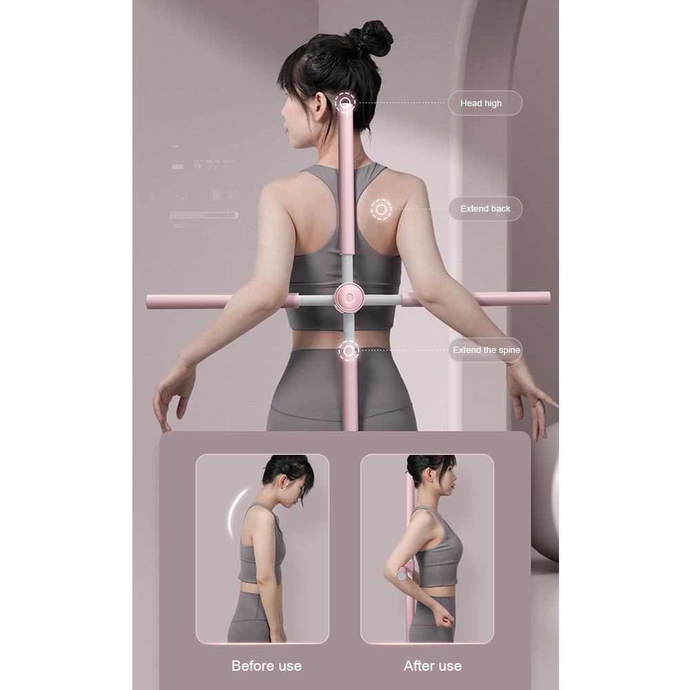 Ryggrakare Stöd Hållningskorrigerare Axel Nacke Puckelrygg Korrigeringspinne Stretchverktyg Multifunktionell för Vuxen Barn