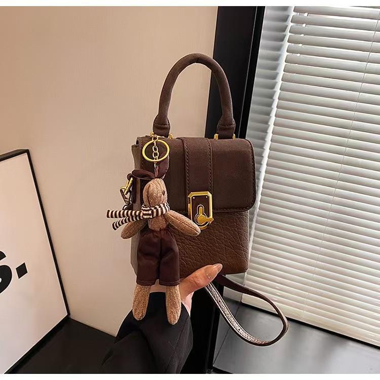 

Винтажная лоскутная сумка: Универсальная квадратная сумка кроссбоди для мобильного телефона Without Pendant кофейный