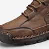 Plus Size 39-48 Men Handmade Plush Lined High Top Casual Shoes Warm Comfortable Casual Footwear For Autumn Winter