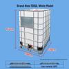 RSRDDY 1500L White Thickened Plastic Square Storage Drum
