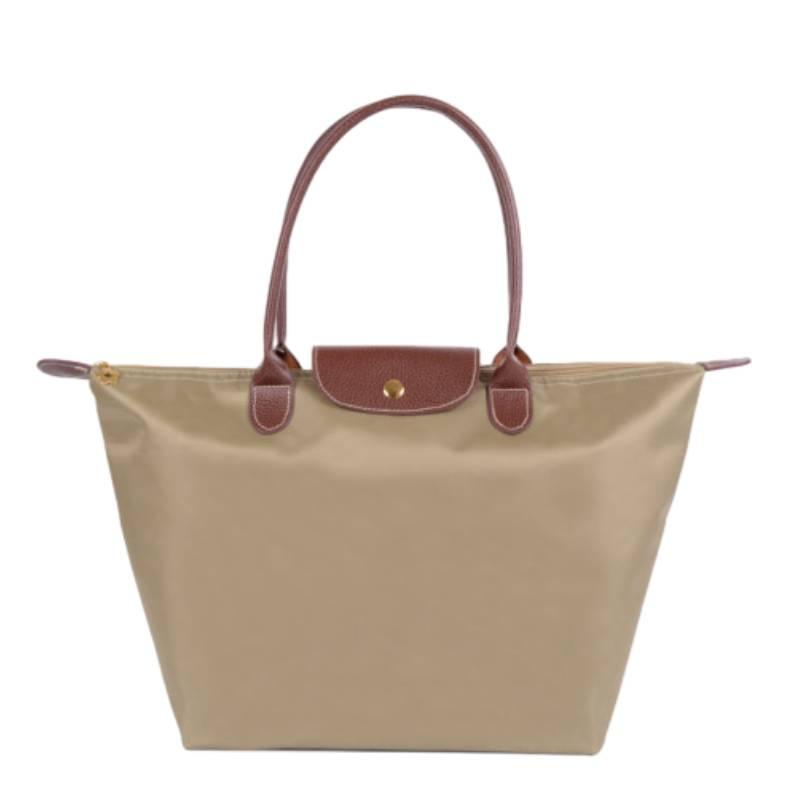 Borsa a tracolla pieghevole in nylon da donna, impermeabile e pratica, borsa portaoggetti per sport, fitness, shopping e regali, colore Rosso Vino, Rosso, Viola