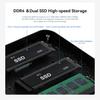 OUMAX Mini PC 12th Generation N150 Processor Max 4 Threads 16GB DDR4 500GB SSD Mini Computer 4TB Expandable Mini PC Small Power Heat Dissipation High