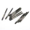 10Pcs Metric Taper Plug Tap Set Straight Shank Carbon Steel for Metal Processing M2.5