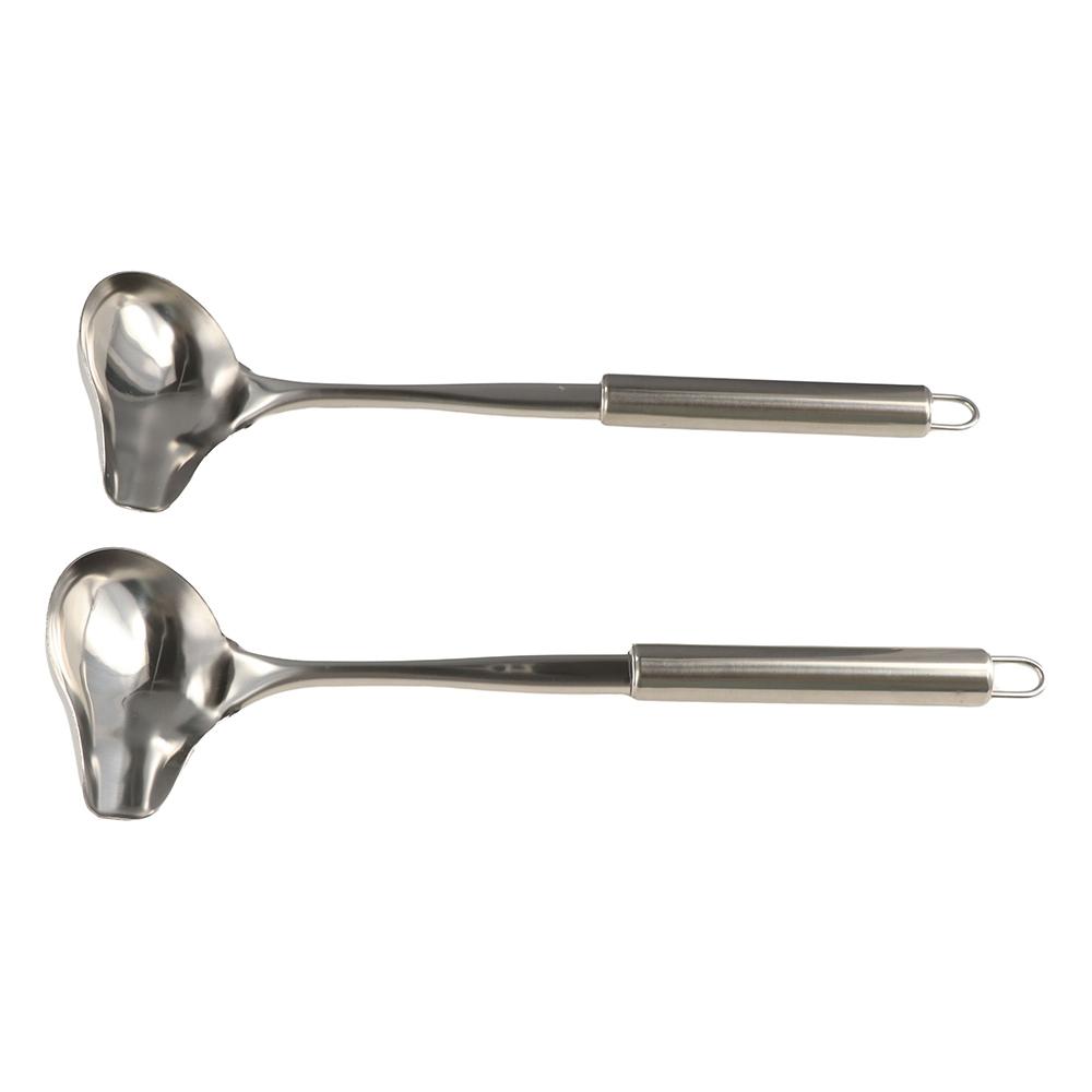 Creative Soup Sauce Spoon Stainless Steel Tableware Scoop Easy To Clean Oil Spoons  Soup