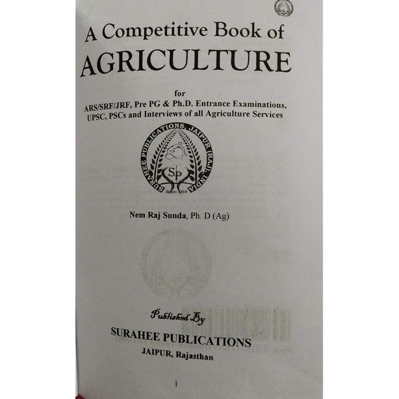 Competitive Book of Agriculture 9th Edn Competitive Book of Agriculture 9th Edn