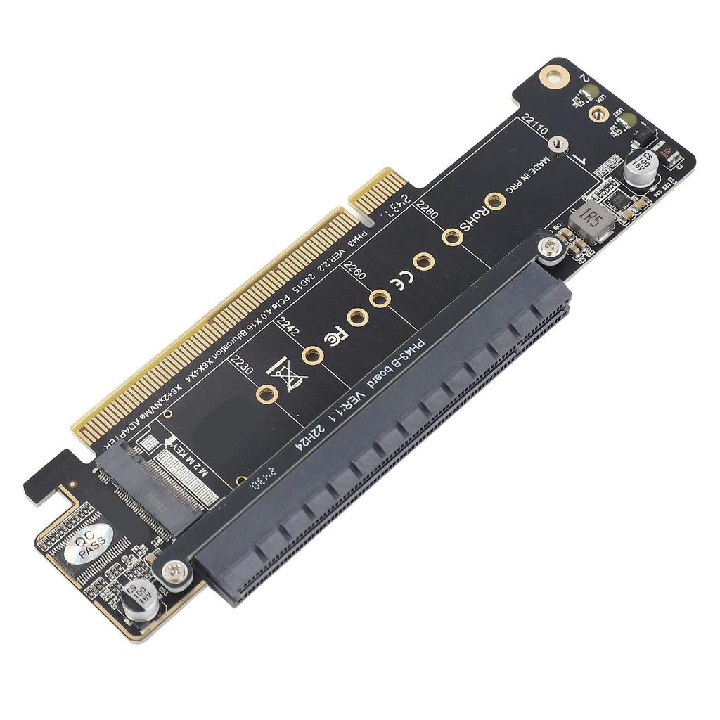 PCIE X16 Expansion Card M.2 NVMex2 Supports PCIE4.0 Pcie X16 to X8 X4 X4 Split Expansion Card