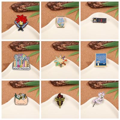 Adorable Broche Metálico de Dibujos Animados: Insignia de Personalidad Elegante para Ropa y Bolsos