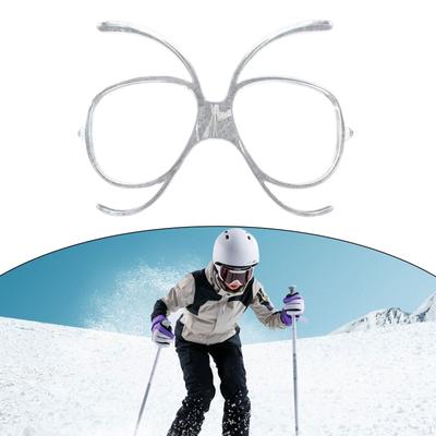 Skibrillen-Einsatzadapter Innenrahmen Einfach zu bedienen Rutschfest Flexibel Transparent Tragbar für