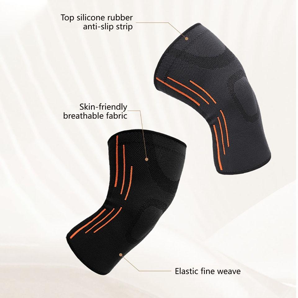 Aolikes 1Pcs New Knee Compression Sleeve-Best Knee Brace For Men & Women–Knee Support For Running,Basketball,Weightlifting,Gym