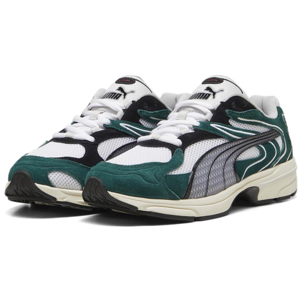 PUMA Extos Collector Unisex Puma White Dark Myrtle Low Top Lifestyle Sneakers 398109-01