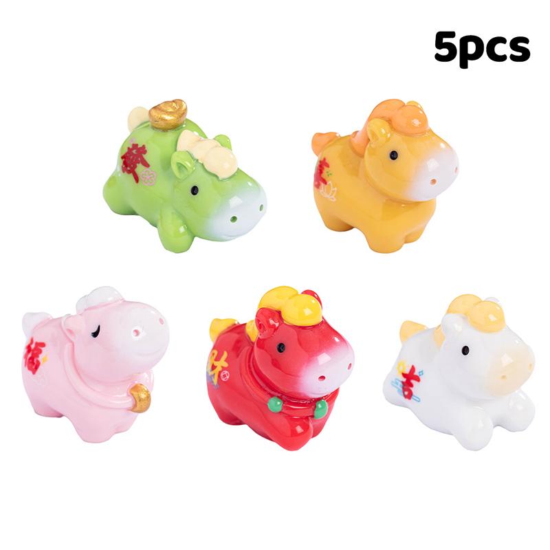 2026 Horse Year Zodiac Cartoon Lucky Pony Miniature Ornaments DIY Car Spring Festival Office Desktop Decorations