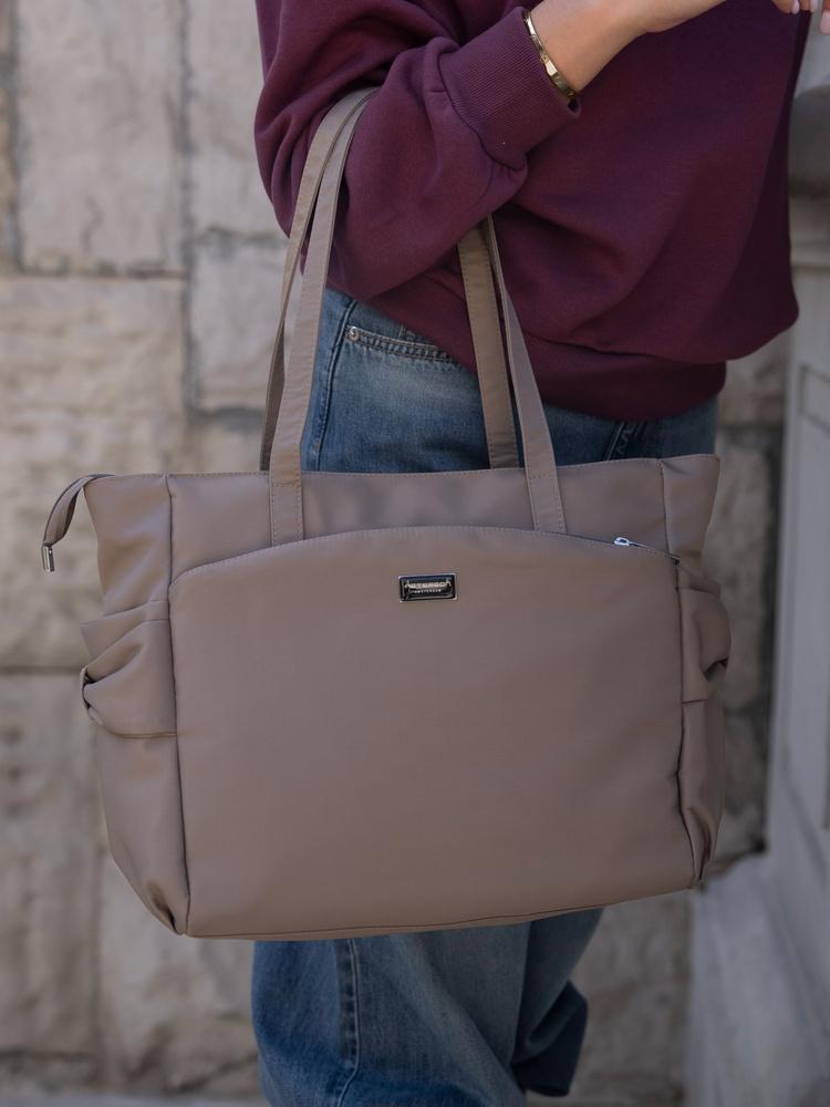 Städtische Shopper-Tasche mit Seitentasche - Peterson