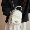 Summer Hot-selling Korean Foreign Style Small Fragrant Style Rhombus Multi-back Small Bag Women's Fashion Versatile Chain Backpack