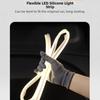 Flexible Silicone Interior Ambient Lighting Strip for Tesla Model 3 Y Juniper 21-26 Front Trunk