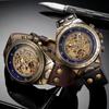 Hot-selling SHENHUA Shenhua Mechanical Watch Men's Fashion Hollow Retro Watch, Fully Automatic Machinery