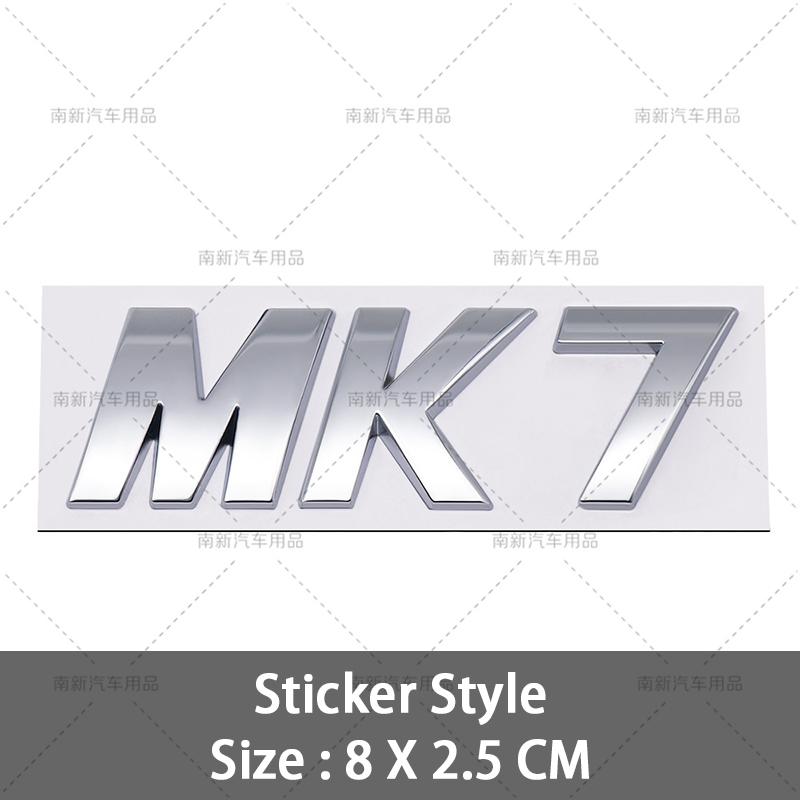 For VW VOLKSWAGEN 2026 New 3D MK5 MK6 Mk7 MK7.5 MK8 Badge Logo Car Rear Trunk Emblem Car Styling For VW Volkswagen Golf MK 5 Mk 